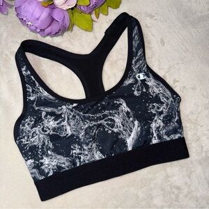 Champion Black and Gray Racerback Sports Bra